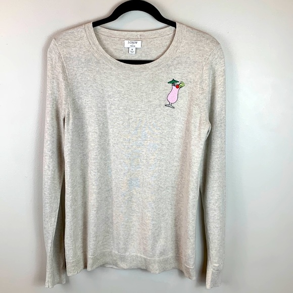 J Crew Factory Teddie Pina Colada Teddie Sweater NWOT - Picture 4 of 7